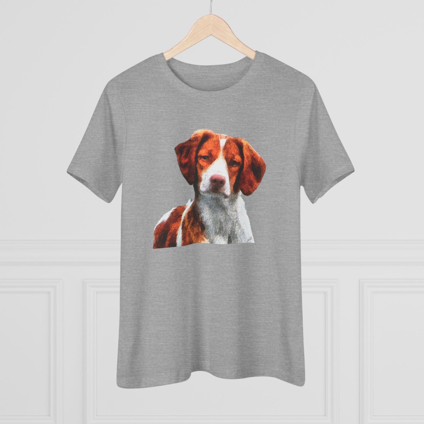 Brittany Spaniel 'Gunner' Women's Relaxed Fit Cotton Tee