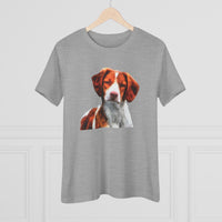 Brittany Spaniel 'Gunner' Women's Relaxed Fit Cotton Tee