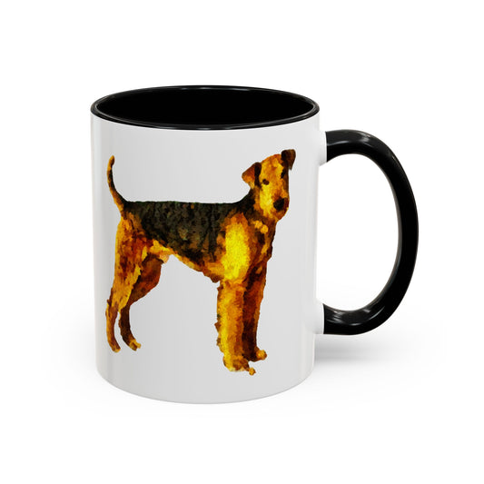 Airedale  -  Accent Ceramic Coffee Mug (11, 15oz)