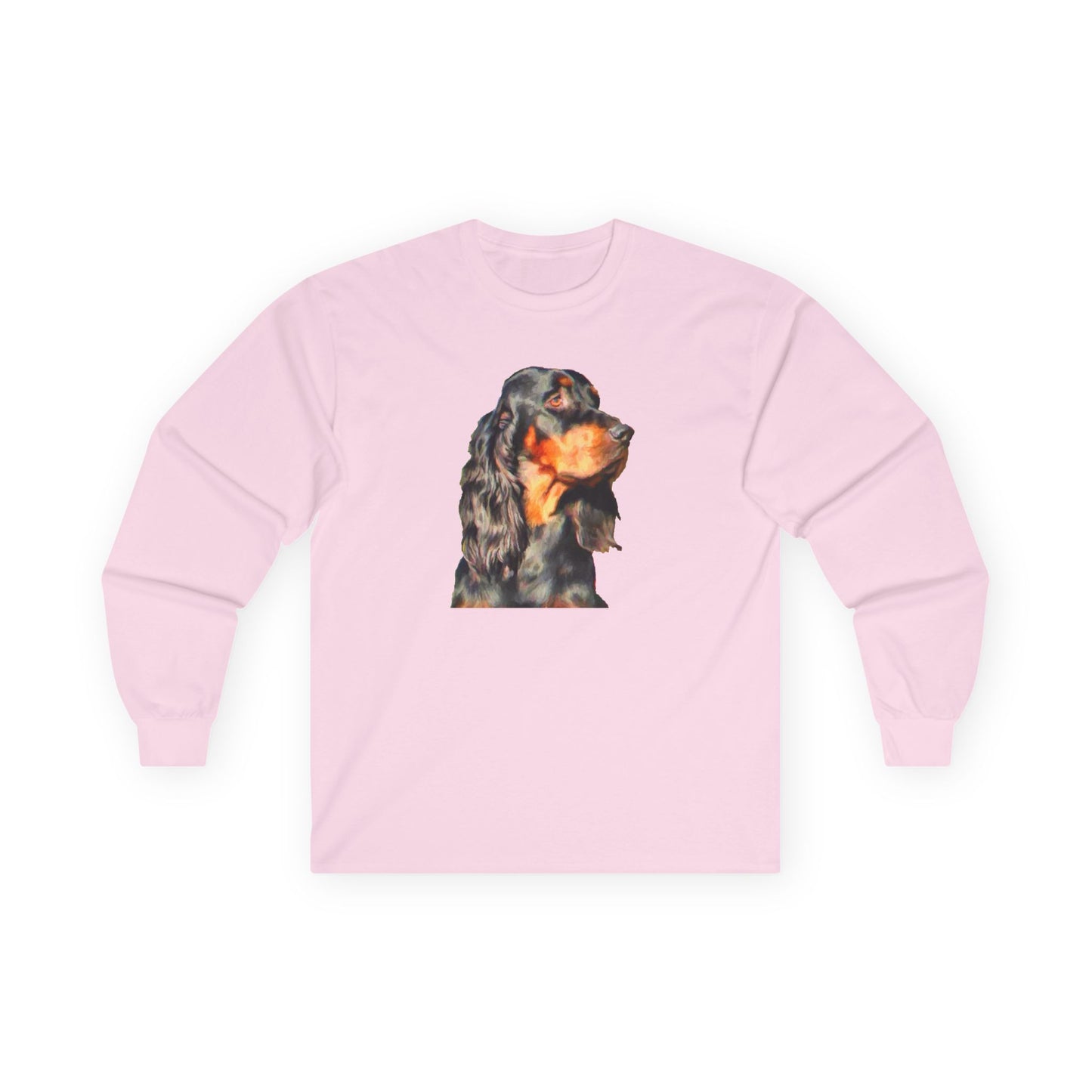 Gordon Setter "Angus" Unisex Cotton Long Sleeve Tee