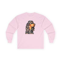 Gordon Setter "Angus" Unisex Cotton Long Sleeve Tee