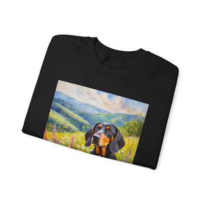 Black & Tan Coonhound Unisex 50/50 Crewneck Sweatshirt