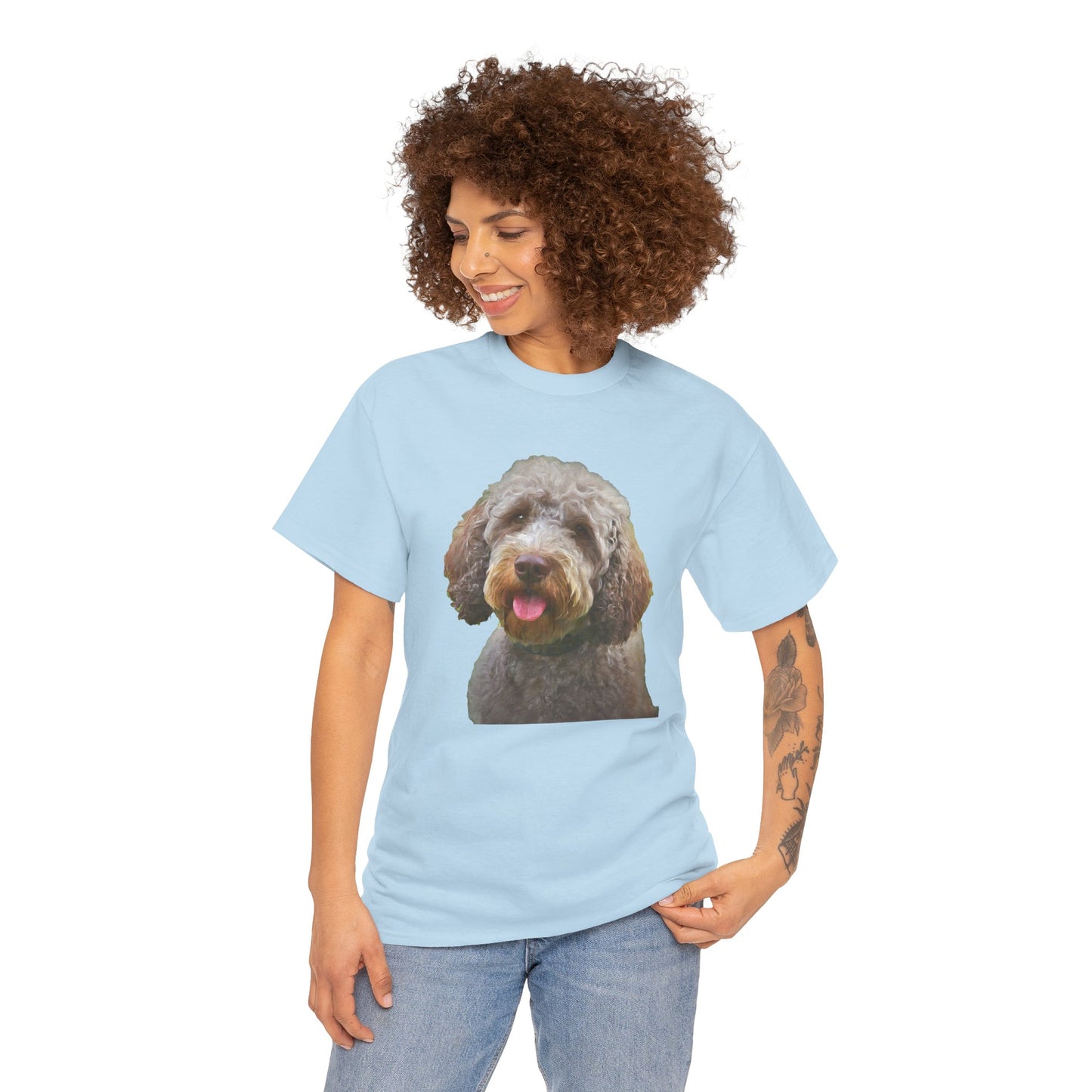 Lagotto Romagnolo 'Italian Truffle Dog' Unisex Heavy Cotton Tee