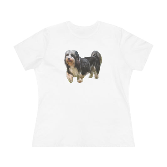 Lowchen Women's Relaxed Fit Cotton Tee