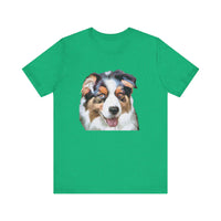 Australian Shepherd - Blue Merle Unisex Jersey Short Sleeve Tee