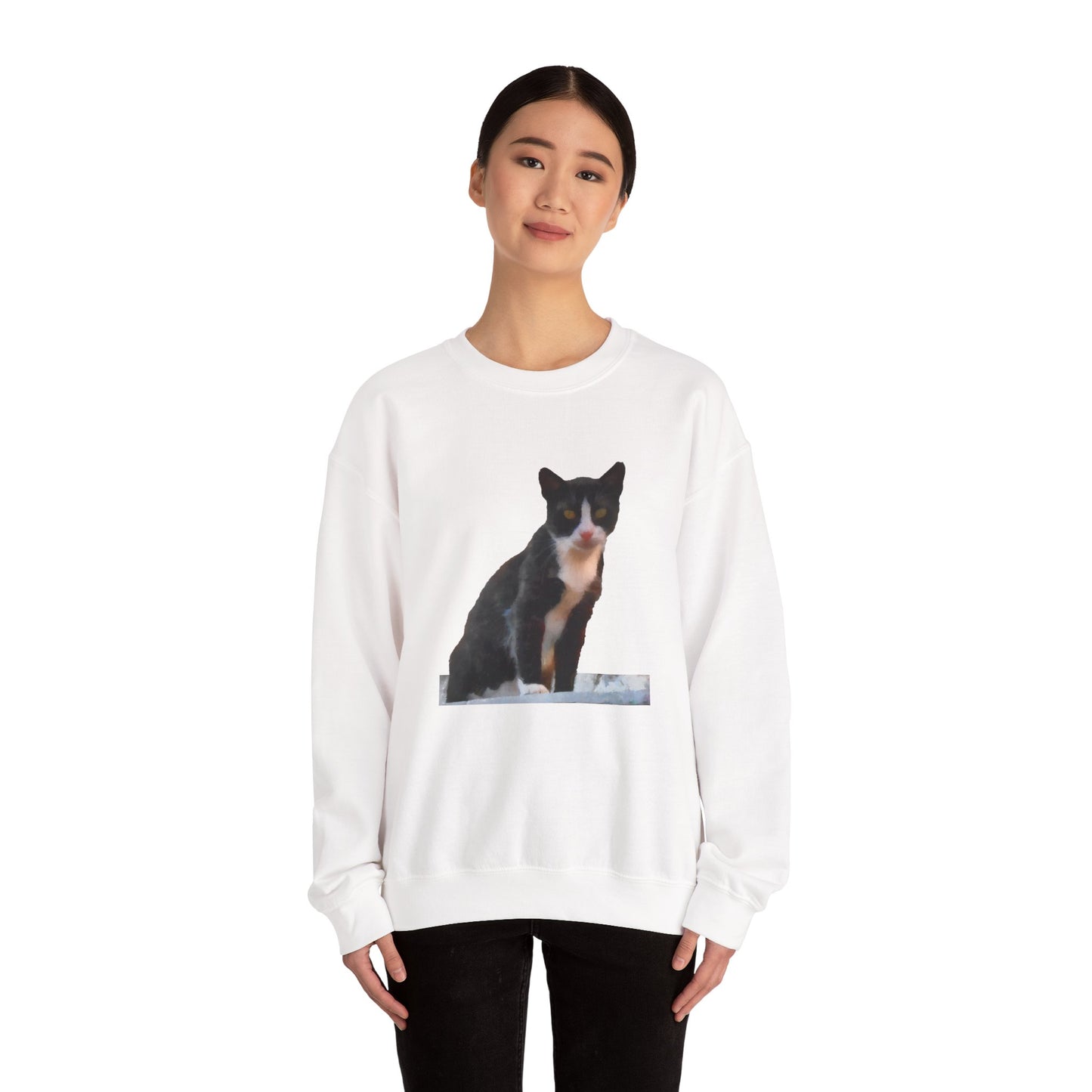 Cat from Hydra - Unisex 50/50 Crewneck Sweatshirt