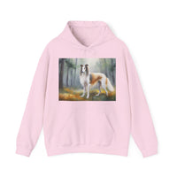 Borzoi 'Russian Wolfhound' Unisex 50/50 Hooded Sweatshirt