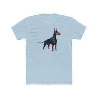 Doberman Pinscher #1  --  Men's Fitted Ctton Crew Tee