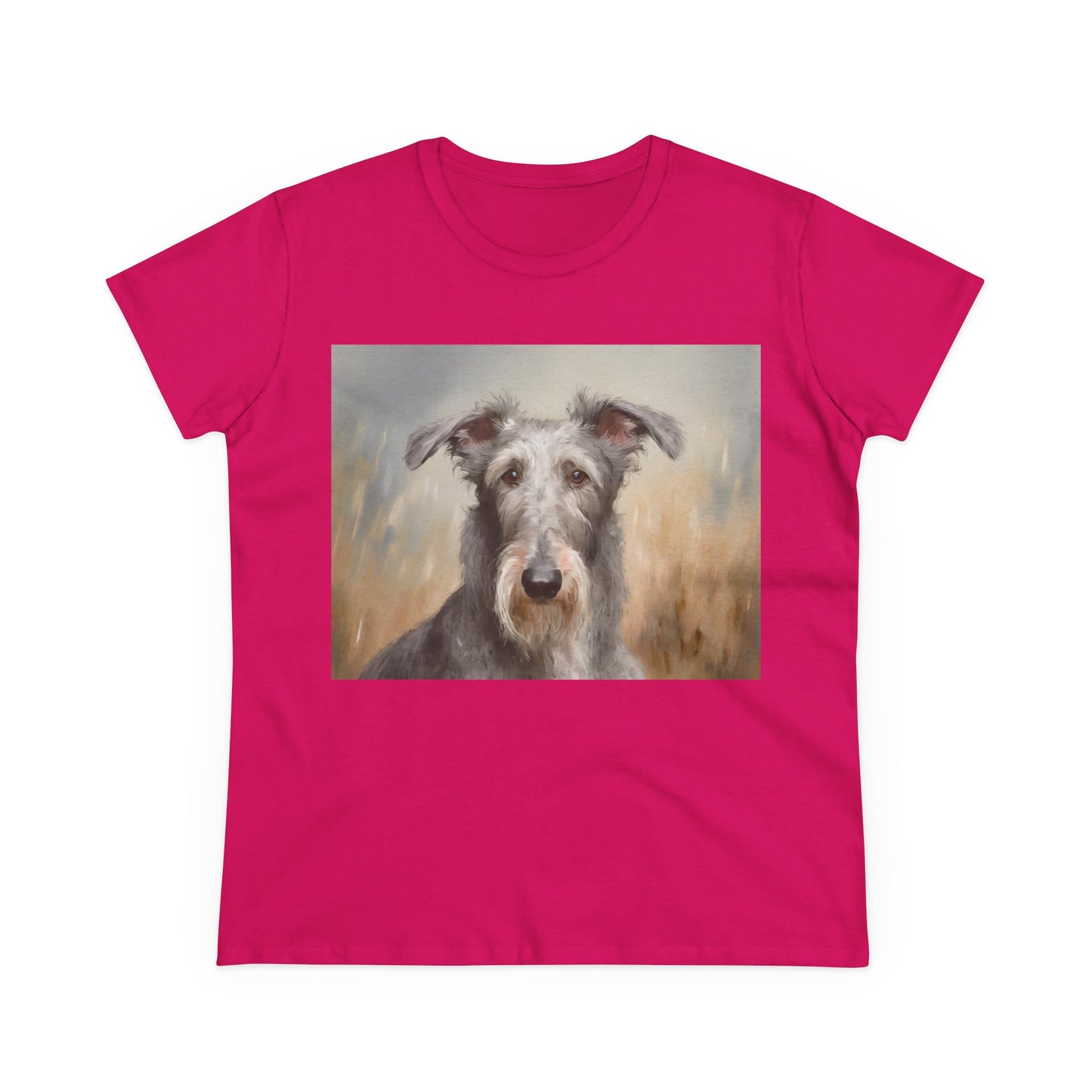 Scottish Deerhound Women’s Midweight Cotton Tee