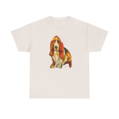 Basset Hound Dreamscape Heavy Cotton Tee
