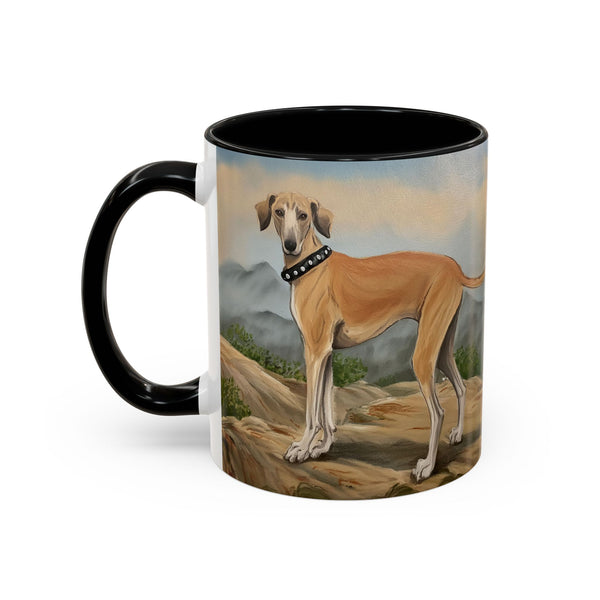 Sloughi - Arabian Greyhound - Ceramic Accent Coffee Mug - 2 Sizes