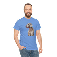 Weimaraner 'Rocky' Unisex Heavy Cotton Tee