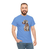 Weimaraner 'Rocky' Unisex Heavy Cotton Tee