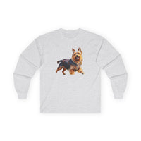 Australian Terrier Unisex Classic Cotton Long Sleeve Tee