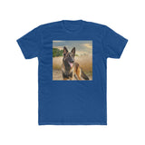 Dutch Shepherd Men's Fine Art Printed Cotton Crew Tee