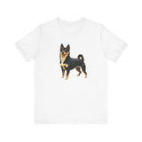 Black & Tan Shiba Inu --  Unisex Jersey Short Sleeve Tee