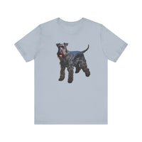 Kerry Blue Terrier Artistic Painting Unisex Jersey Short Sleeve Tee