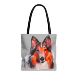 Rough Coated Collie Tote Bag