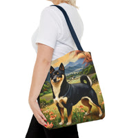 Black & Tan Shiba Inu  -  Polyester Tote Bag (AOP)