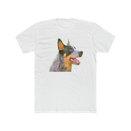 Blue Heeler - Australian Cattle Dog 'Percy' Men's Fitted Cotton Crew Tee