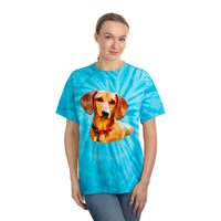 Dachshund 'Daisy' Unisex Cotton Tie-Dye Tee, Cyclone