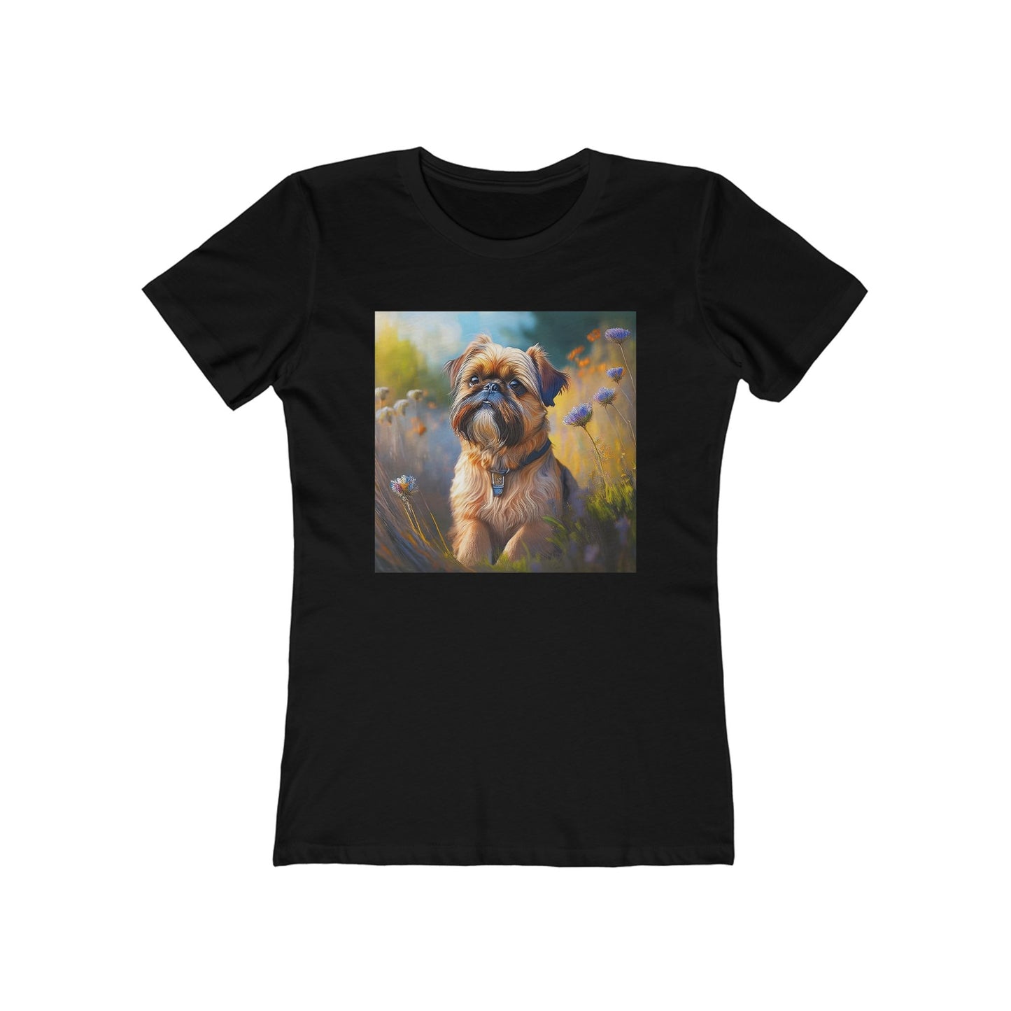 Brussels Griffon Women's Slim Fit Ringspun Cotton Tee