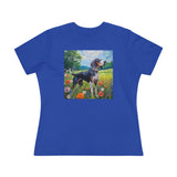 Bluetick Coonhound  -  Women's Relaxed Fit Cotton Tee