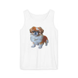 Pekingese Unisex Relaxed Fit Garment-Dyed Tank Top