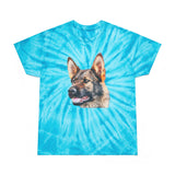 German Shepherd Tie-Dye Tee, Cyclone: A Splash of Fun