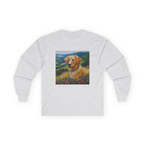 Golden Retriever #3 Unisex Cotton Long Sleeve Tee
