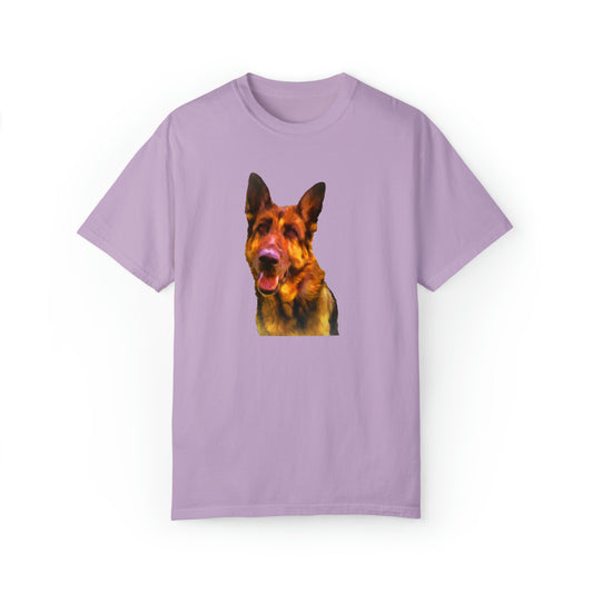 German Shepherd 'Bayli' Unisex Relaxed Fit Garment-Dyed T-shirt