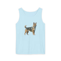 Swedish Vallhund  Unisex Relaxed Fit Garment-Dyed Tank Top