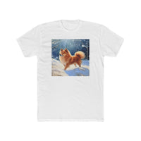 Finnish Spitz - Men's Fitted Cotton Crew Tee