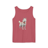 Yakutian Laika Unisex Relaxed Fit Garment-Dyed Tank Top