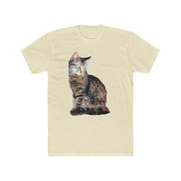 Cat 'Teris of Tinos' --  Men's Fitted Cotton Crew Tee