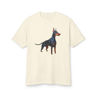 Doberman Pinscher Unisex Relaxed Fit Garment-Dyed Heavyweight Cotton Tee