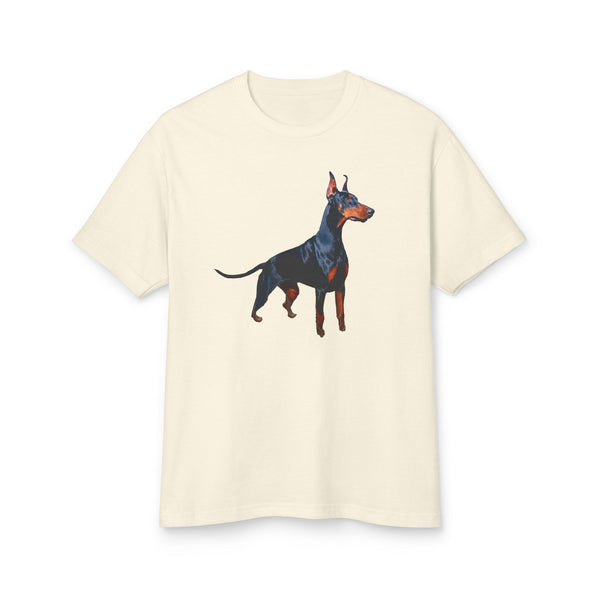 Doberman Pinscher Unisex Relaxed Fit Garment-Dyed Heavyweight Cotton Tee
