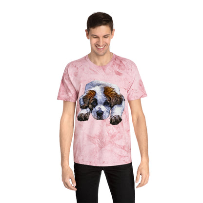 Saint Bernard 'Sontuc' Unisex Cotton Color Blast T-Shirt
