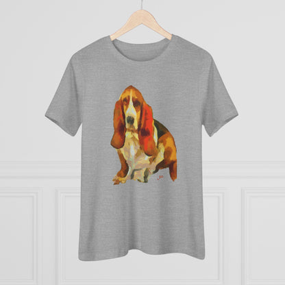 Basset Hound 'Lautrec' Women's Relaxed Fit Tee
