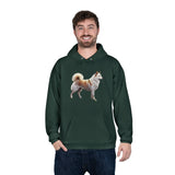 Kishu Ken - Unisex Fleece Lined Pullover Hoodie Sweatshirt