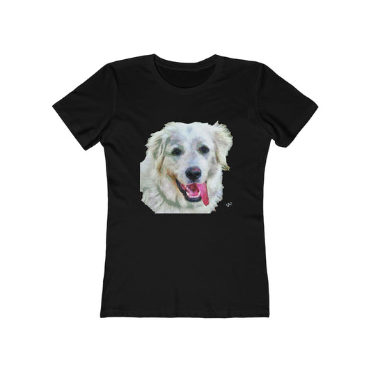 Great Pyrenees Women's Slim Fit Ringspun Cotton T-Shirt