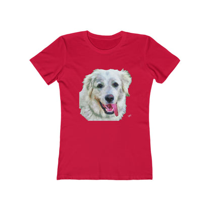 Great Pyrenees Women's Slim Fit Ringspun Cotton T-Shirt