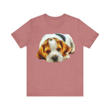 English Foxhound 'Sasha' Unisex Jersey Short Sleeve Tee