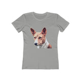 Basenji Women's Slim Fit  Ringspun Cotton T-Shirt by DoggyLips™