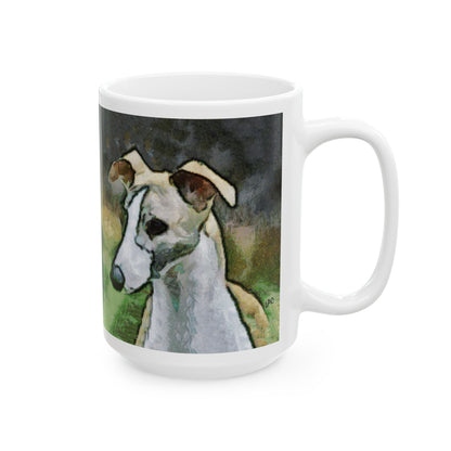 Whippet Ceramic Mug, 2 sizes
