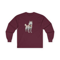 Yakutian Laika Unisex Classic Cotton Long Sleeve Tee