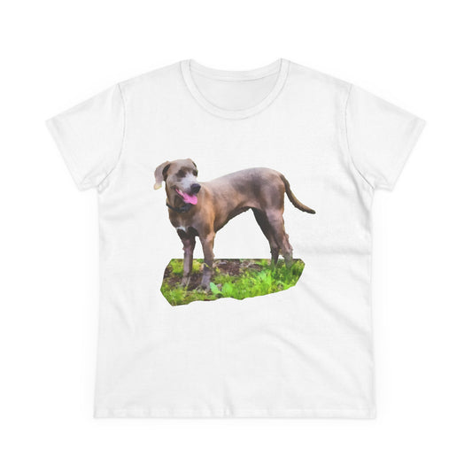 Blue Lacy Women's Midweight Cotton Tee
