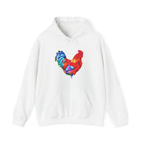 Rooster 'Craw' Unisex 50/50 Hoodie: Your Cozy Companion