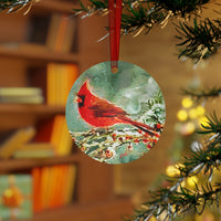 Winter Cardinal - Metal Ornaments