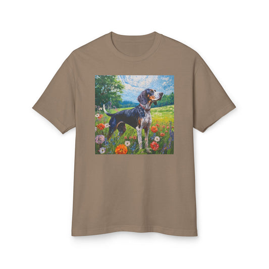Bluetick Coonhound Unisex Relaxed Fit Heavyweight Tee